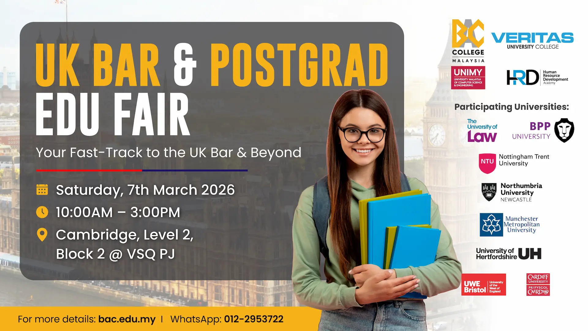 BAC UK BAR Postgrad Fair